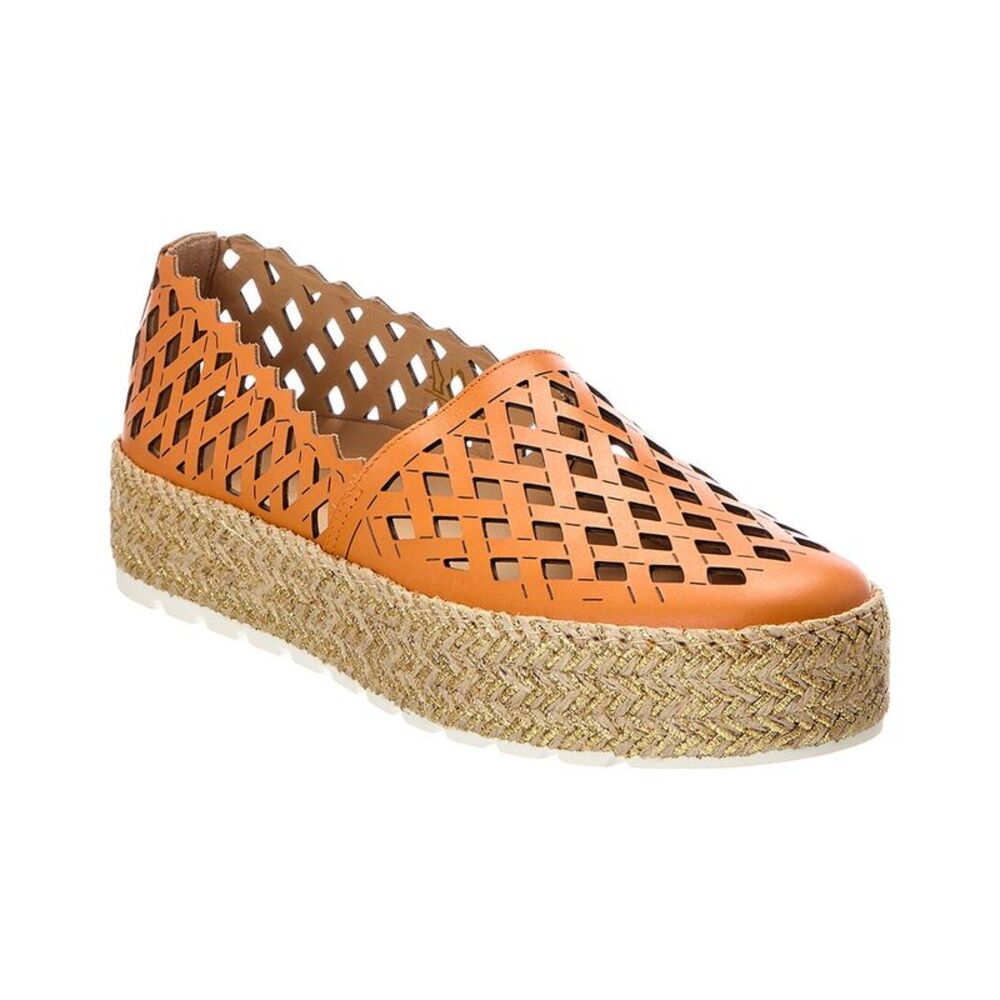 Baldinini Leather Espadrille, Brown
